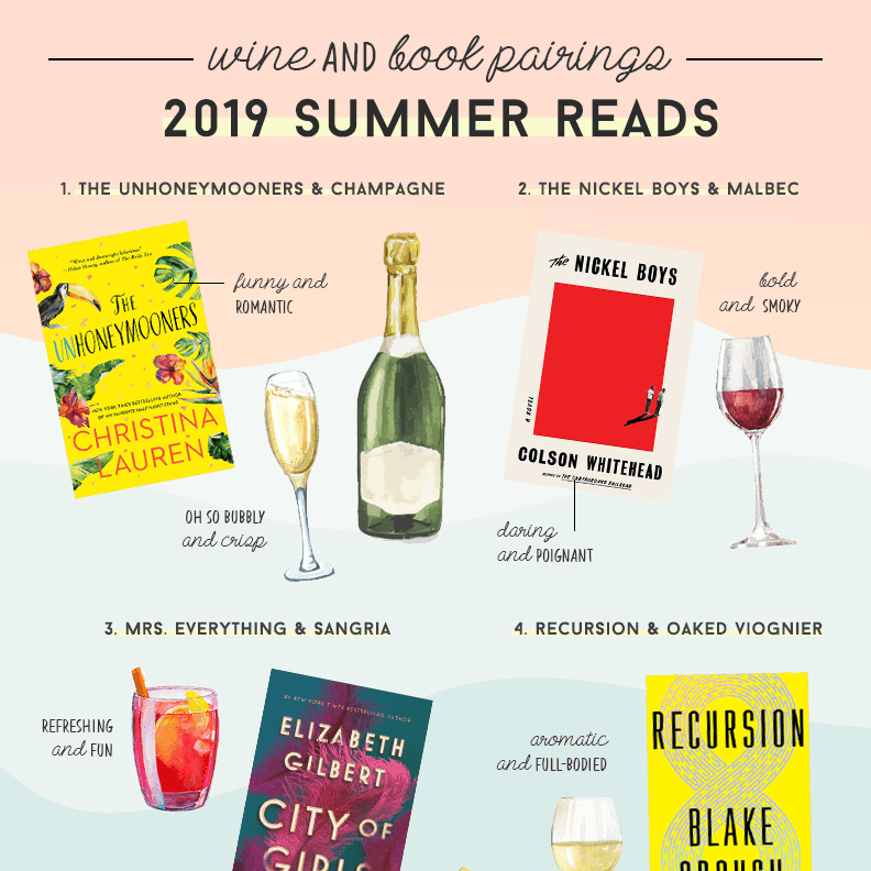 Wine and Book Pairings: 2019 Summer Reads