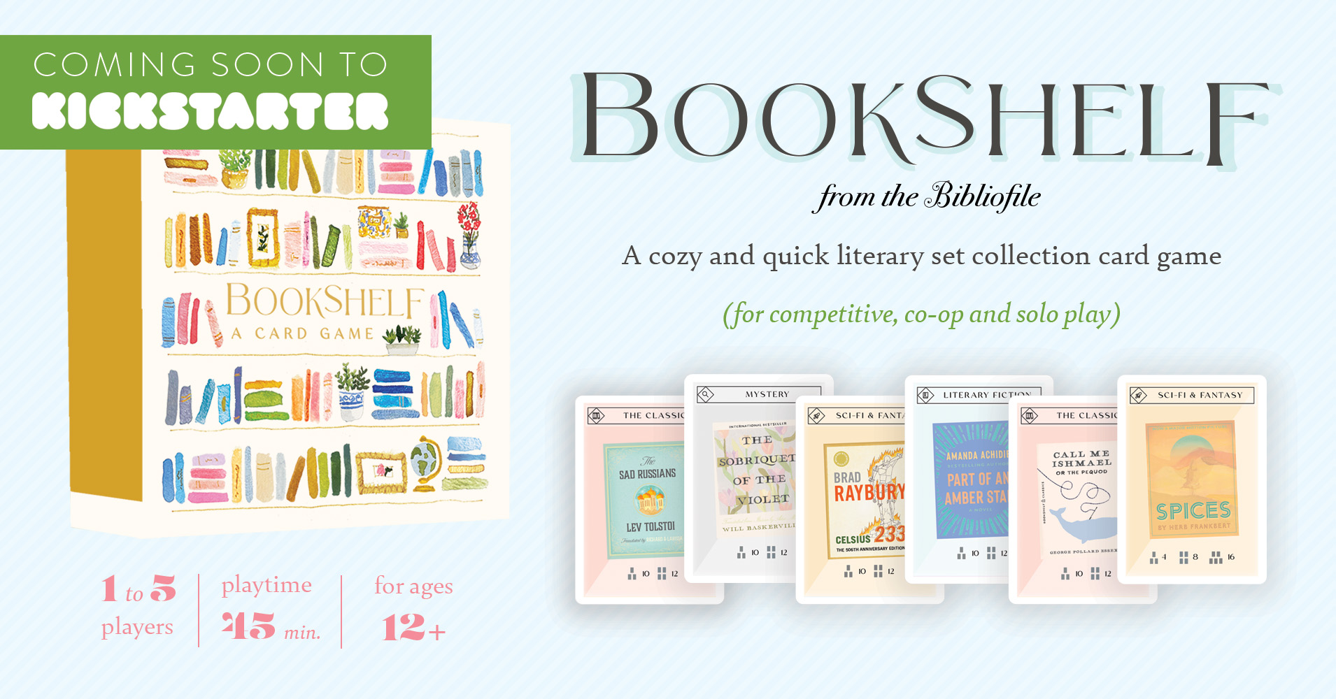 Bookshelf -- A literary set collection game