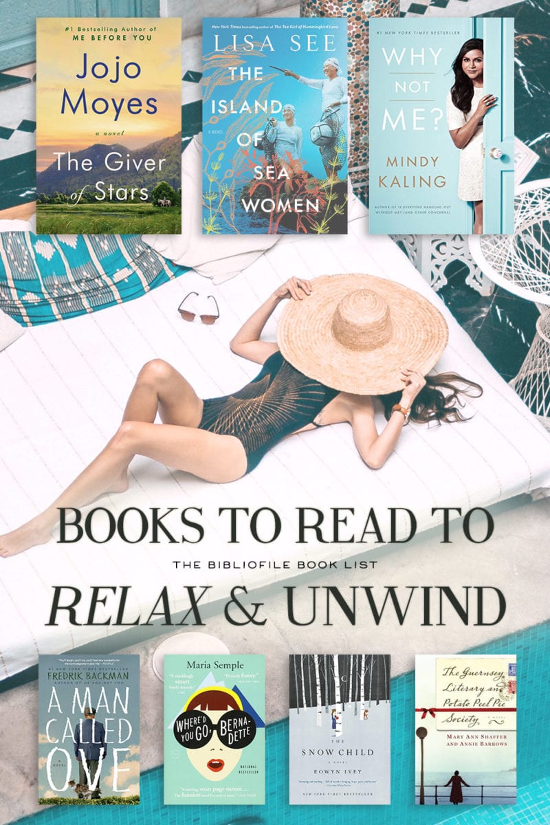 relaxing books to read to de-stress and unwind before bed book list novels