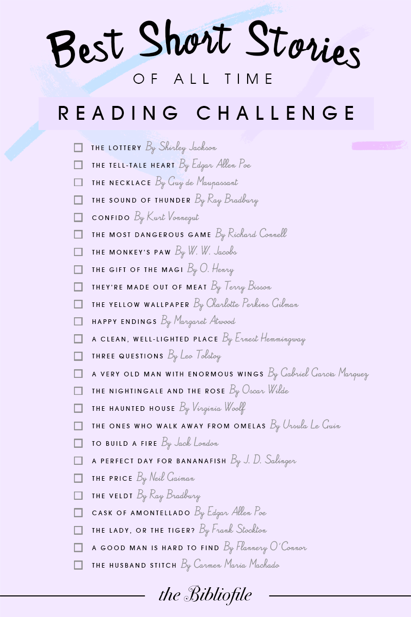 25 Best Short Stories of All Time (Reading Challenge) The Bibliofile