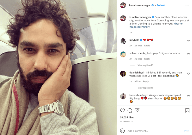 AJ Fikry Star Kunal Nayyar reports that filming has begun in Cape Cod via Instagram